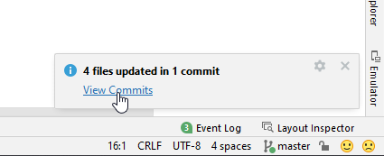Android Studio - Pull successful