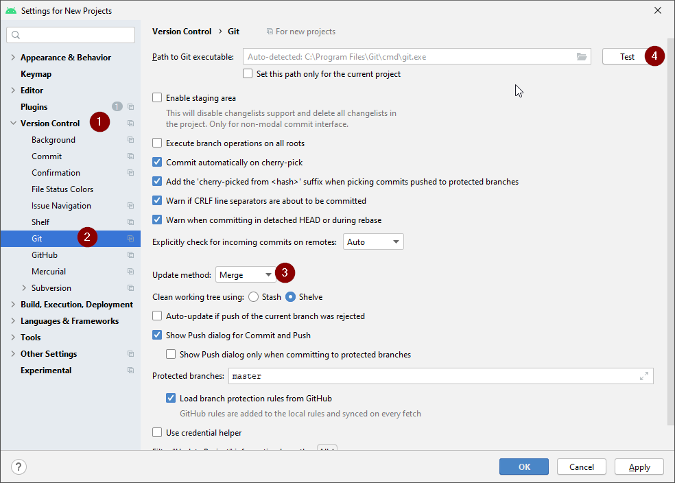 Android Studio settings