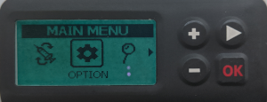 Hlavní menu DanaRS