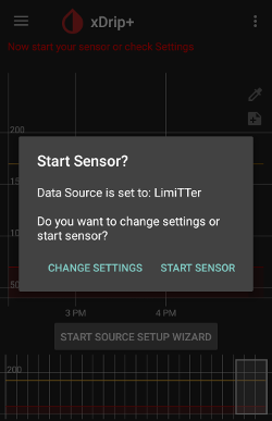 xDrip+ Spustit vysílač a senzor Libre 3