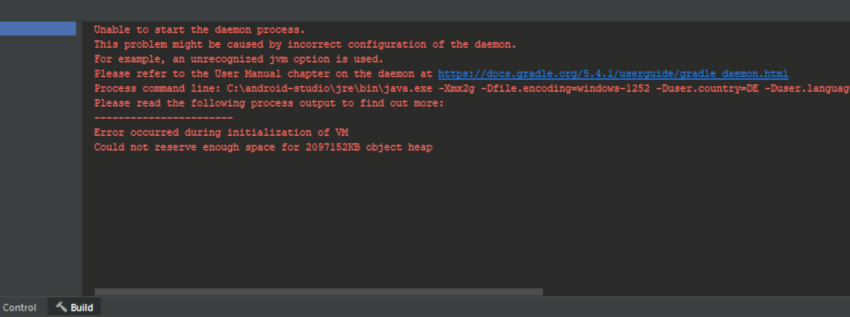 Screenshot konnte den Daemon-Prozess nicht starten