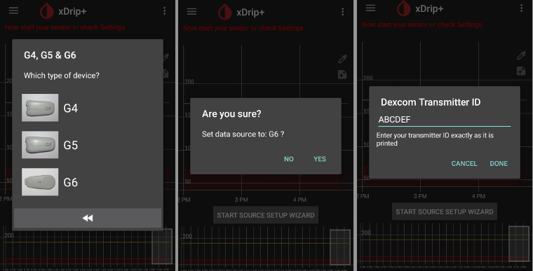 xDrip+ Dexcom Transmitter 2
