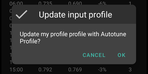 Autotune Eingabeprofil anpassen