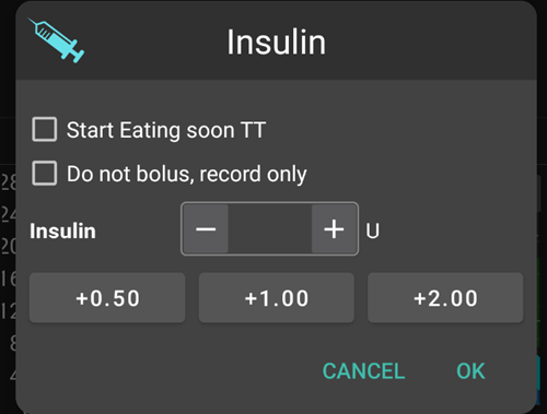 Insulin-Button