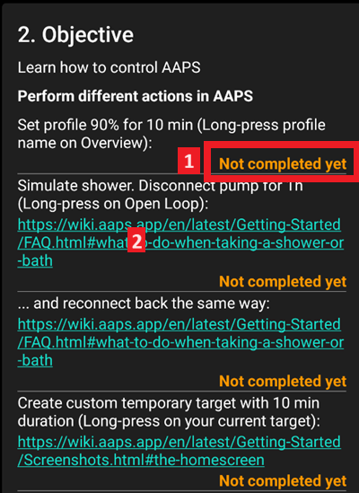 Screenshot objective 2