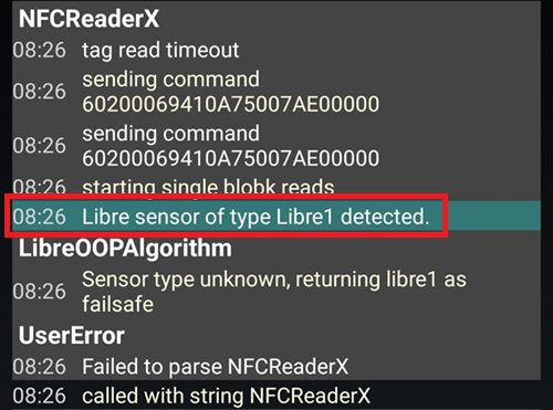 xDrip+ scan