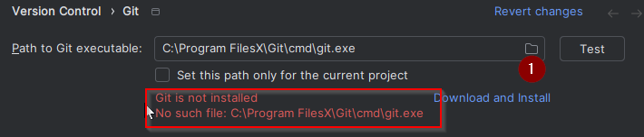 Git not found
