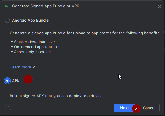 APK instead of bundle