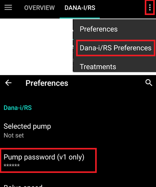 Set Dana RS password