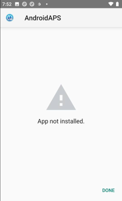 phone app note installed