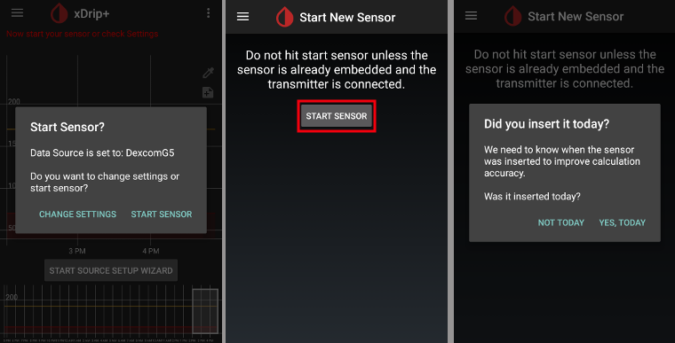 xDrip+ Dexcom Transmisor 3