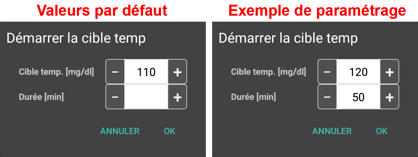 Automatisation defaut vs. choisir valeur
