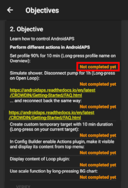 Screenshot objective 2