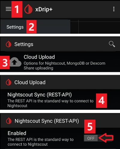 xDrip+ Basic Settings 1