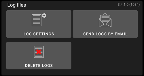 Log files options