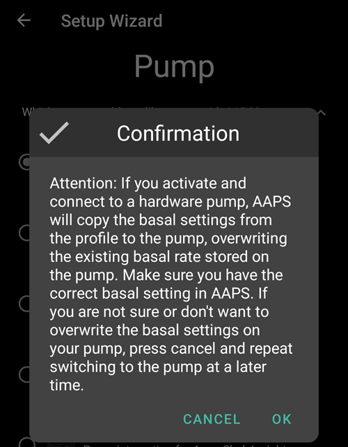 Pump Warning