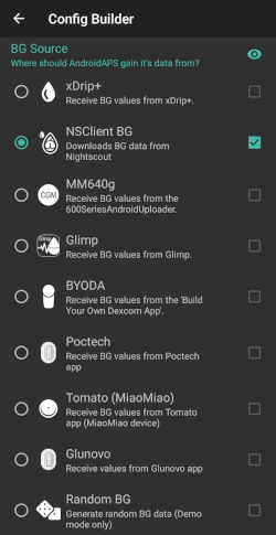 Config Builder BG source