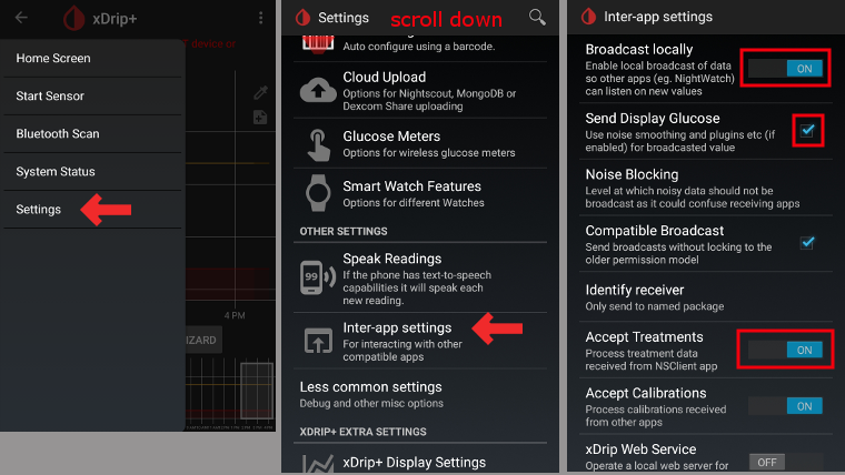 xDrip+ Basis Instellingen 3
