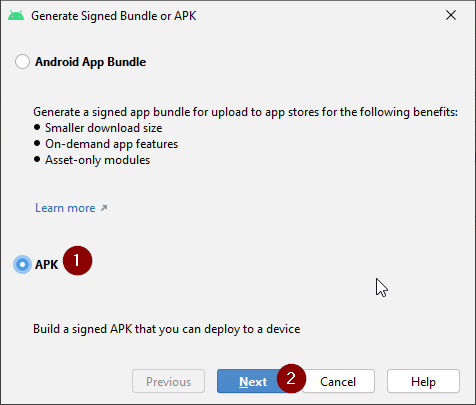 Apk вместо пакета