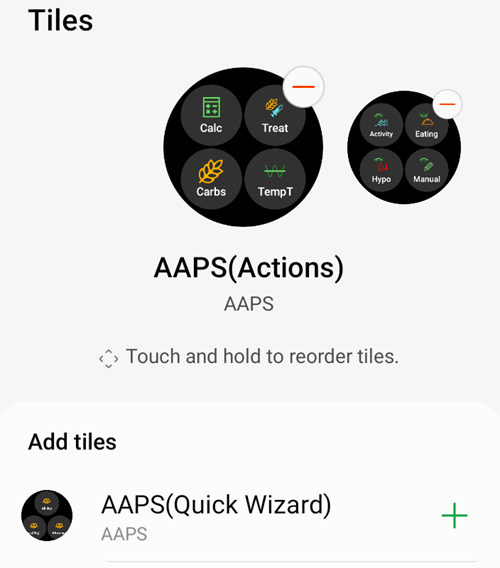 Wear phone add tile