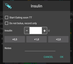 Кнопка инсулина