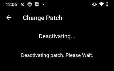 Deactivate progress