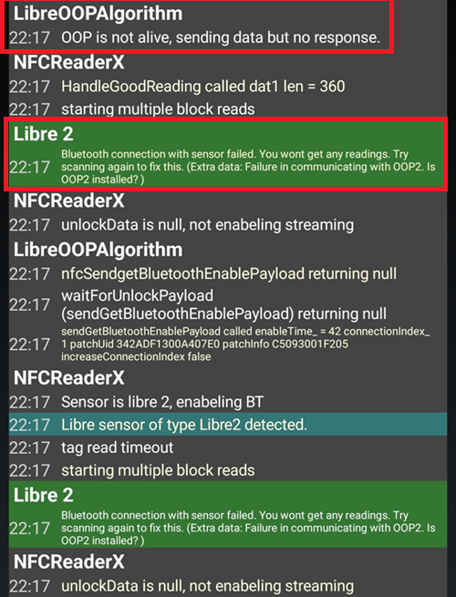 xDrip+ scan