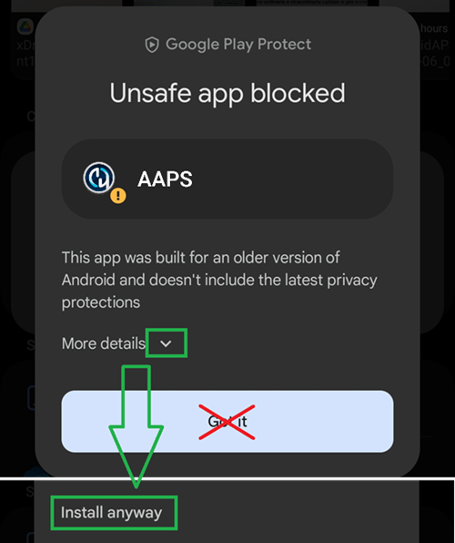 Google Play Protect 警告