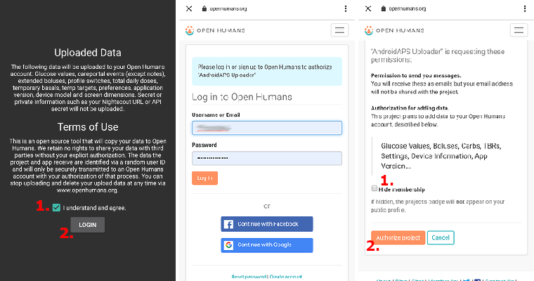 Open Humans 使用條款 + 登入