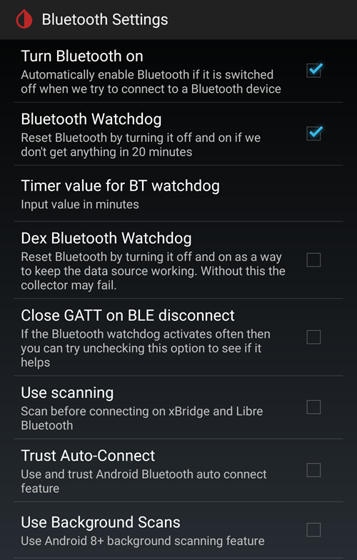 xDrip+ BT 設定