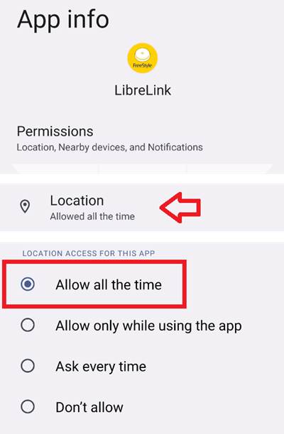 LibreLink 權限：記憶體與位置